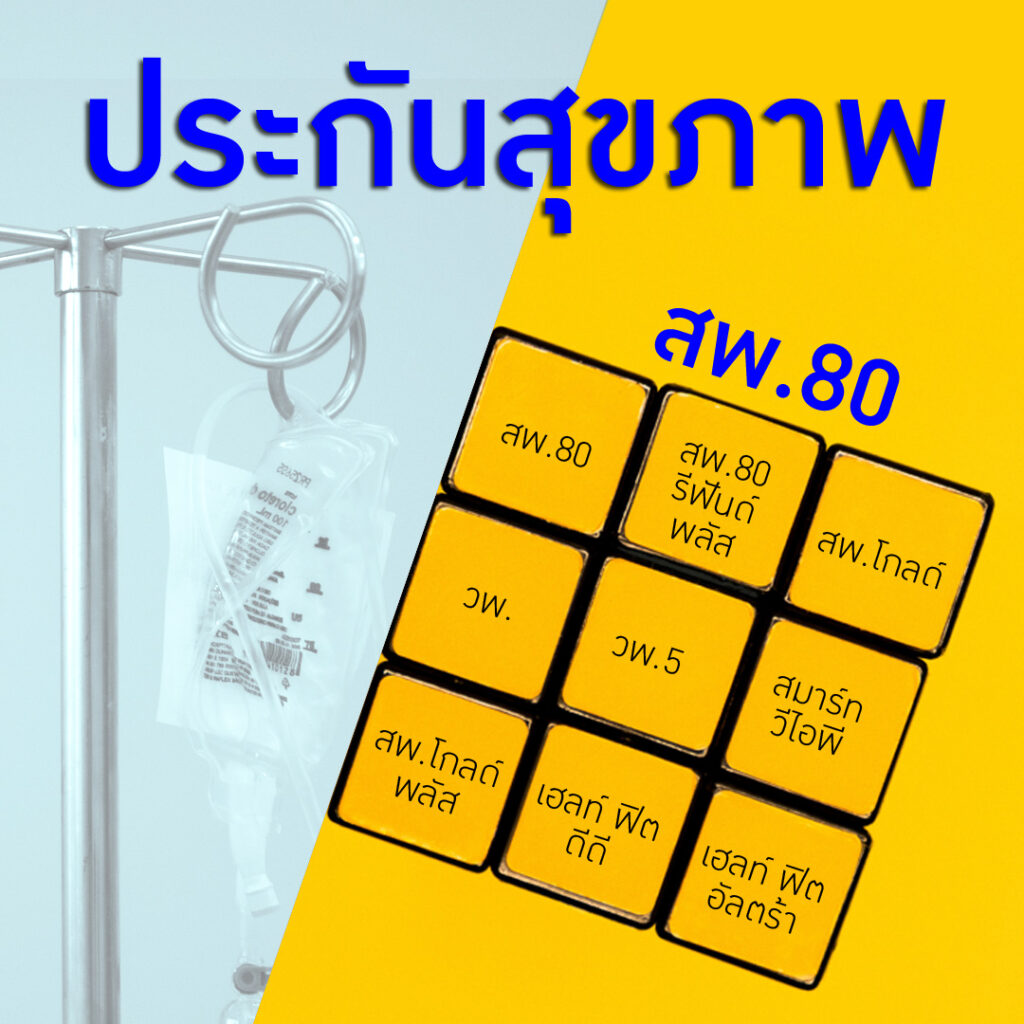 การประกันสุขภาพ 80 ( สพ.80) สวัสดิการค่ารักษาพยาบาลในโรงพยาบาล